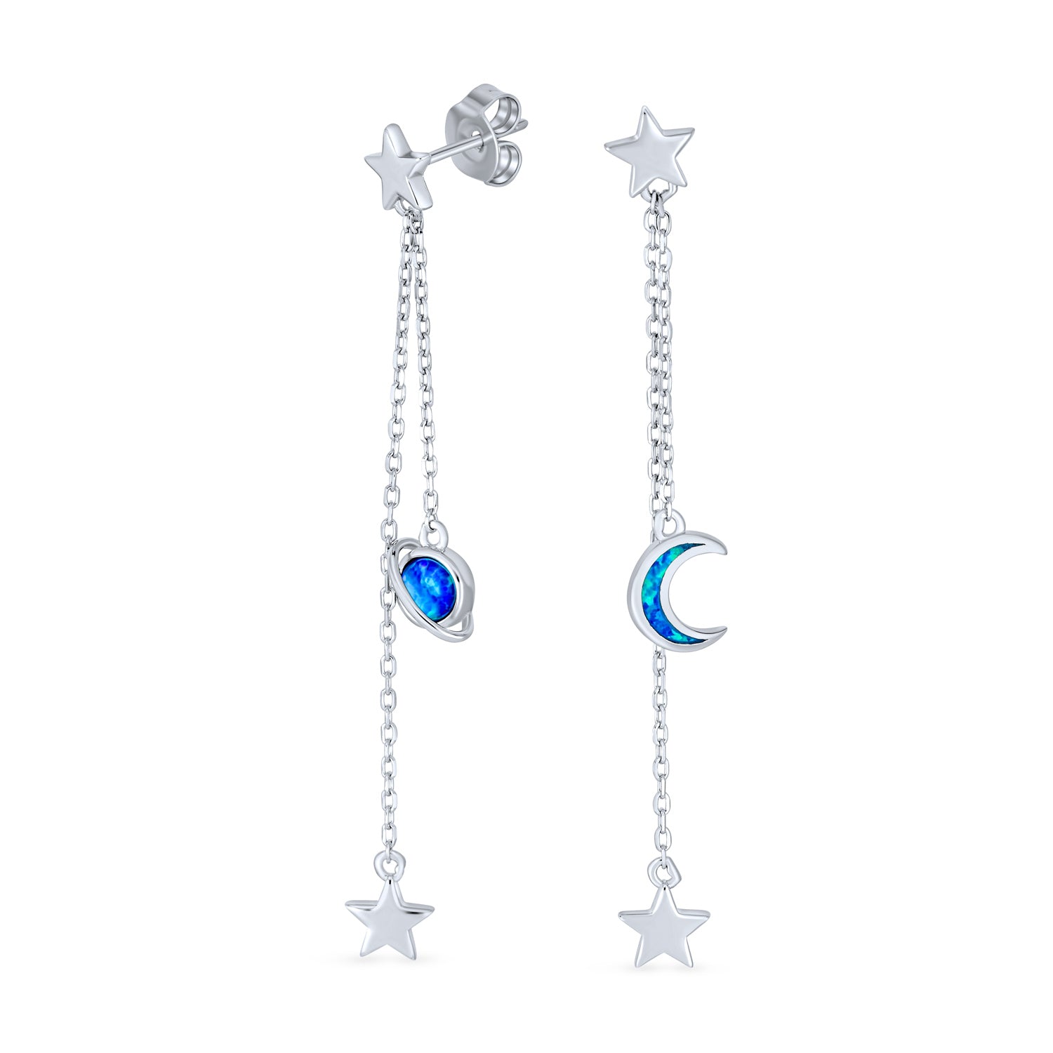 moon-opal-crescent-celestial-earrings_xny-es3730a1_2 Elegant Celestial Crescent Moon Dangle Gemstone Earrings Blue Opal & Silver - Image 1