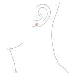 Round Solitaire Halo Purple CZ Stud Earrings.925 Sterling Silver 8MM - Image 10