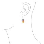 Spiritual Protection Round Multiple Cluster Evil Eye Charms Dangle Earrings Sterling Silver Fish Hook - Image 6