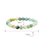 Natural Stone Multi Color Stackable Round 8MM Ball Beads Strand Stretch Bracelet - Image 76