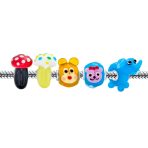 Mixed Whimsical Glass Charm Bead with 3D Cartoon Fairy Tale Mushrooms - Image 2