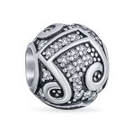 Musician Student G Clef Music Note Charm Bead .925 Sterling Silver Fits European Bracelet