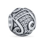 Musician Student G Clef Music Note Charm Bead .925 Sterling Silver Fits European Bracelet
