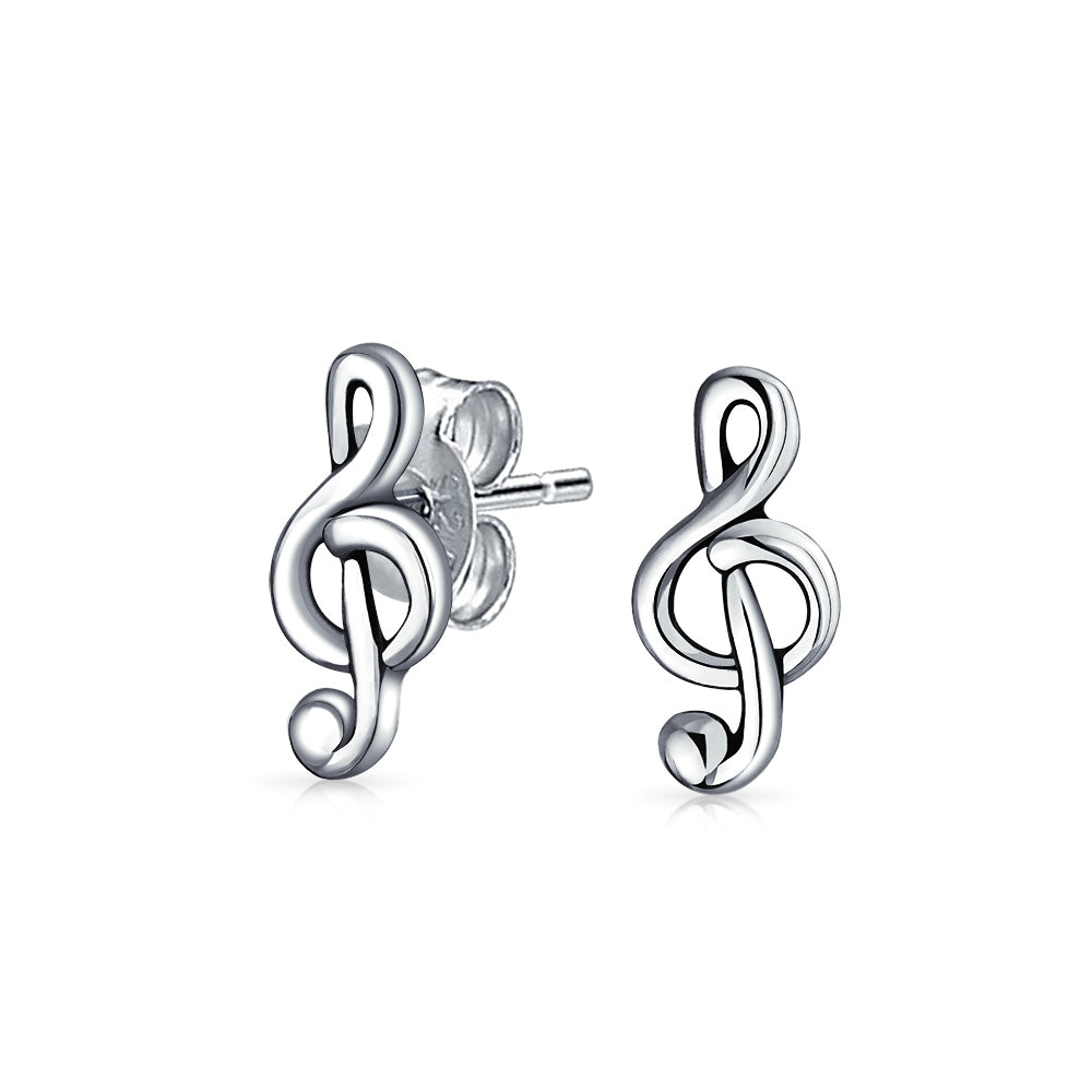 music-note-g-clef-silver-stud-earrings_pmr-s10595-az_1 Tiny Delicate Music G Treble Clef Note Stud Earrings Silver - Image 1
