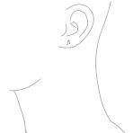 Tiny Eighth Music Notes Threader Stud Earrings Sterling Silver for Musicians - Image 3