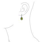 Classic 7CT Aqua Blue Cubic Zirconia CZ Large Teardrop Earrings Hinge Clip Closure - Image 22