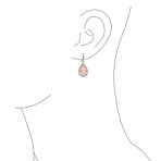 Classic 7CT Aqua Blue Cubic Zirconia CZ Large Teardrop Earrings Hinge Clip Closure - Image 27