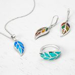 Native American Inspired Dangle Gemstone Earrings with Opal Inlay - Image 12