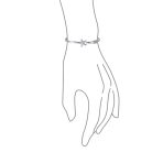 Nautical Starfish Bangle Bracelet in Sterling Silver with Eye Hook Clasp - Image 2