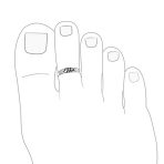 Set of 2 Nautical Fish Bone and Punk Rocker Skull Midi Toe Ring Sterling Silver - Image 3