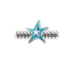 Set of 3 Nautical Travel Beach Blue Starfish & Cartoon Fish Glass Charm Bead - Image 4