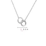 Eternal Friendship Pendant Necklace Infinity Interlocking - Image 4