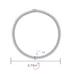 Vintage Art Deco Collar Necklace Clear White Cubic Zirconia for Bridal Events - Image 11
