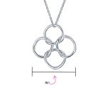 Eternal Friendship Pendant Necklace Interlocking Infinity - Image 3