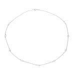 Dainty Celestial Multi Star Strand Necklace in Sterling Silver USA Patriotic Design