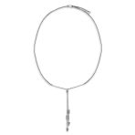 Vertical Dangle Lariat Pendant Necklace for Teens 14K Gold Plated Silver - Image 2