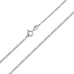 Ultra Thin Lightweight 1.2MM Figaro Link Chain Necklace .925 Sterling Silver 16"