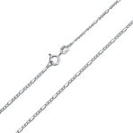 Ultra Thin Lightweight 1.2MM Figaro Link Chain Necklace .925 Sterling Silver 16" - Image 3