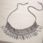 South Western Festival Style Choker Necklace in Oxidized Metal - Image 5