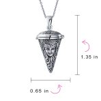 Angel Goddess Protector of Mother Earth Urn Locket Pendant Necklace .925 Sterling Silver - Image 3