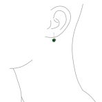 .50CT Solitaire Bezel Brilliant Cut CZ Drop Earrings - Image 18