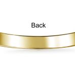 18K Gold Plated Tiny ID Bracelet for Small Wrists 5 Inch - Image 4