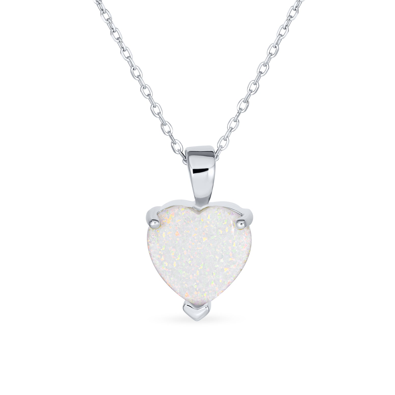opal-heart-silver-necklace-pendant-_2520xny-p2166_11 Romantic Necklace Created White Opal Heart Pendant Necklace Rose Gold Plated .925 Sterling Silver - Image 1