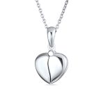 BEST MOM Word Angel Wing Heart Locket Pendant Necklace .925 Sterling Silver - Image 4