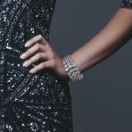 Elegant Multi Row CZ Teardrop Statement Bracelet for Wedding - Image 3