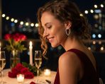 Inside Out Cubic Zirconia Pave CZ Large Heart Shaped Hoop Earrings 1.5 Inch Diameter - Image 3