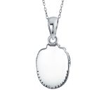 Southwest Gemstone Turquoise Leaf Feather Pendant Necklace in Sterling Silver - Image 2