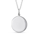 Religious Medal Virgin Mary Pendant Necklace Sterling Silver - Image 2
