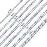 Large Solid Heavy .925 Sterling Silver 8mm Figaro Chain Link Necklace 18"
