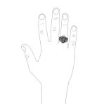 Mens Silver Ring Oxidized Sterling Silver Night Owl Band Men - Image 3
