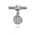 Set of 2 Romantic Celtic Love Knot Infinity Dangle Charm Bead Sterling Silver - Image 3