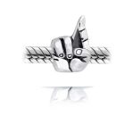Good Luck Hand Sign Fingers Crossed Charm Bead Sterling Silver for Bracelets - Image 2