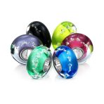 Mixed Set Sterling Silver Core Translucent Murano Glass Charm Bead for Bracelet - Image 2