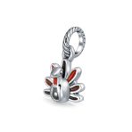 Thanksgiving Turkey Dangle Charm Bead Multicolor Enamel for European Bracelet - Image 5