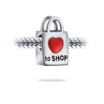Heart Love Charm Bead Sterling Silver for European Bracelet - Image 2