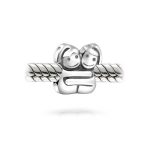 BFF Best Hugging Friends Forever Charm Bead Sterling Silver - Image 2