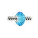 Set of 2 Translucent Murano Faceted Glass Charm Bead with Sterling Silver Core - Image 20