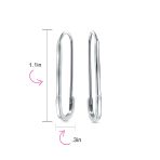 Inspirational Safety Pin Dangle Earrings for Displaced People Gold Plated Silver - Image 9