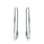 Inspirational Safety Pin Dangle Earrings for Displaced People Gold Plated Silver - Image 4