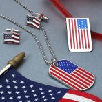 Patriotic USA Flag Money Clip for Men - Red White Blue Stars Stripes Design - Image 5