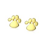 BFF Animal Lover Pet Dog Cat Paw Print Stud Earrings Pendant Set .925 Sterling Silver - Image 5