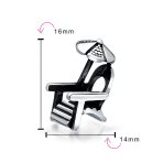 Tropical Umbrella Lounge Beach Chair Charm Bead .925 Sterling Silver Fits European Bracelets - Image 3