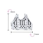 Golden Gate Bridge San Francisco Charm Bead Sterling Silver for Bracelet - Image 3