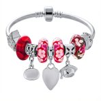 Graduation Cap Honor Student Good Luck Charms Bangle Sterling Silver