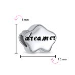 Hopes & Dreams Cloud Charm Bead Oxidized Sterling Silver for European Bracelet - Image 3