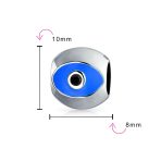 Spiritual Lucky Blue Evil Eye Charm Bead for European Bracelet Silver Core - Image 3